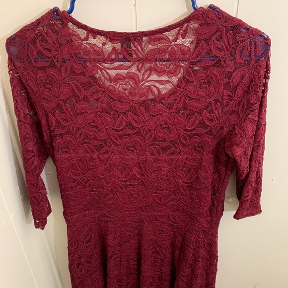 Woman’s dress, lace fit & flare dress, mini dress - Picture 2 of 6